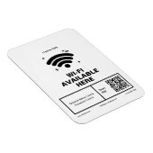 Qrコードビジネス名wifiミニマル詳細 マグネット (右側)