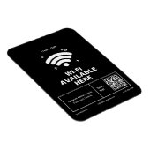 Qrコードビジネス名wifiミニマル詳細 マグネット (右側)