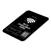 Qrコードビジネス名wifiミニマル詳細 マグネット (左側)