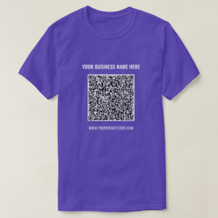 QRコードビジネスTシャツの例のカスタム文字 Tシャツ