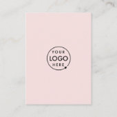 QRコードビジネスWebサイトスキャンMeソーシャルメディアピンク 名刺 (裏面)