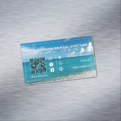 QRコードビーチエレガントスパ旅行 マグネット名刺 (インサイチュ)