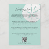 QRコードビーチシーガラスサンドド結婚ルの詳細 エンクロージャーカード (正面)