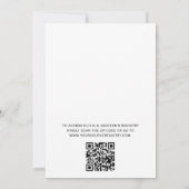 QRコードビールワイン醸造所カップルシャワー 招待状 (裏面)