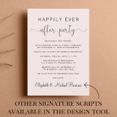 QRコードピンクの結婚披露宴の後に幸せに 招待状