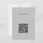 Qrコードファッショナブル黒踊りガールシルエット カード (裏面)