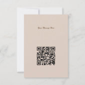 Qrコードファッショナブル黒踊りガールシルエット カード (裏面)