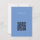 Qrコードファッショナブル黒踊りガールシルエット カード (裏面)