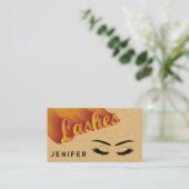 QRコードファンキーレトロパステルが後に消え気にる 名刺 (スタンド正面)