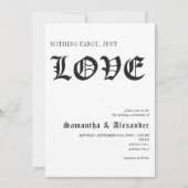 QRコードファンシーを愛するゴシックノ結婚ー 招待状 (正面)