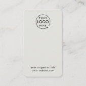 QRコードフィードバックプロフェッショナル顧客評価グレー 名刺 (裏面)