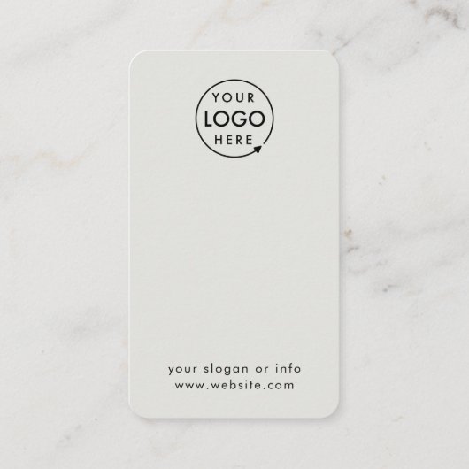 QRコードフィードバックプロフェッショナル顧客評価グレー 名刺 (裏面)