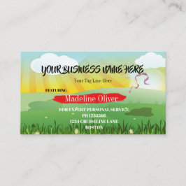 QRコードフェスティバルテーマモダンBright Business Card 名刺