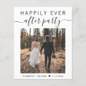 QRコードフォトウェディングレセプション招待状 (正面)