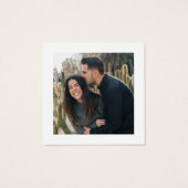 QRコードフォトウェディングRSVPカード (裏面)