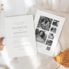 QRコードフォトコラージュChristian All In One 結婚's 招待状