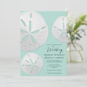 QRコードフォトシーガラス砂ドルビーチ 招待状 (スタンド正面)