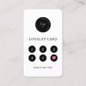 QRコードフォトロゴモダンロイヤリティ名刺 コーリングカード (裏面)