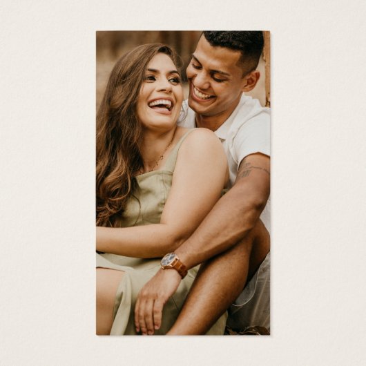 QRコードフォト結婚のWebサイトのエンクロージャカード (裏面)