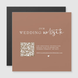 QRコードフォト結婚式詳細マグネット同封