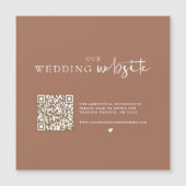 QRコードフォト結婚式詳細マグネット同封 (正面)