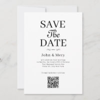 QRコードフォト 結婚式 Save The Date