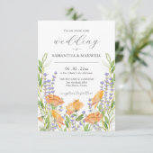 QRコードフローラを使用したユニーク結婚式招待状 招待状 (スタンド正面)