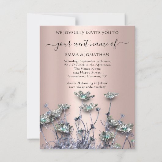 QRコードフローラ牧草野の緑の紫 (正面)