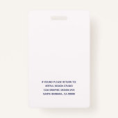 QRコードブラックでロゴを追加企業の バッジ (裏面)