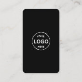 QRコードブラックビジネスカードソーシャルメディア 名刺 (裏面)