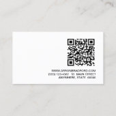 QRコードブラック 名刺 (裏面)