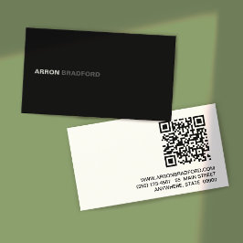 QRコードブラック 名刺