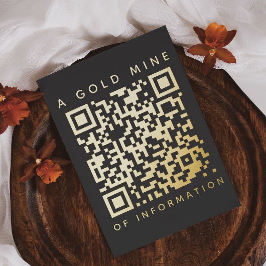 QRコードブラック&金ゴールドディスカウントおもしろいカードの追加 箔シーズンカード
