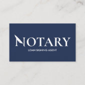 QRコードブルー&ホワイトプロフェッショナル公証人 名刺 (正面)