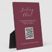 QRコードプレート付きブルゴーニュのグラフ記号 フォトプラーク (側面)