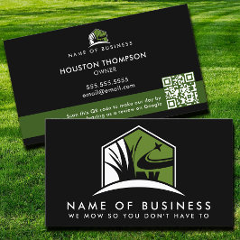 QRコードプロフェッショナルガーデン芝生気に地紙 名刺