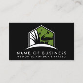 QRコードプロフェッショナルガーデン芝生気に地紙 名刺 (正面)