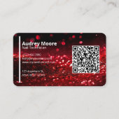 QRコードプロフェッショナルクリエイティブネイリスト 名刺 (正面)