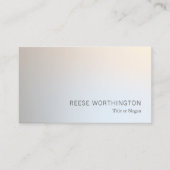 QRコードプロフェッショナルシルバーエレガントモダン 名刺 (正面)