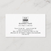 QRコードプロフェッショナルシンプルのロゴ不動産仲介業者写真 名刺 (裏面)