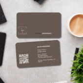 Qrコードプロフェッショナルビジネスロモダンゴスタイリッシュ 名刺