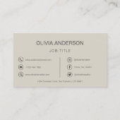 QRコードプロフェッショナルフォトテラコッタアーストーン 名刺 (裏面)