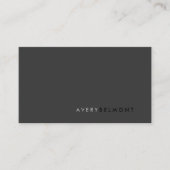 QRコードプロフェッショナルモダンシンプルブラック 名刺 (正面)