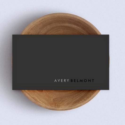 QRコードプロフェッショナルモダンシンプルブラック 名刺