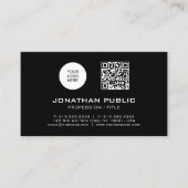 QRコードプロフェッショナルモダンテンプレートバーコード 名刺 (正面)