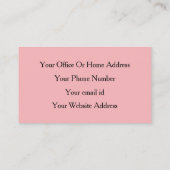 QRコードプロフェッショナルモダンピンクブラックヘアスタイリスト 名刺 (裏面)