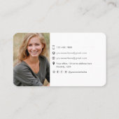 QRコードプロフェッショナルモダン写真家 名刺 (裏面)