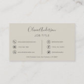 QRコードプロフェッショナル写真テラコッタナチュラルバス 名刺 (裏面)