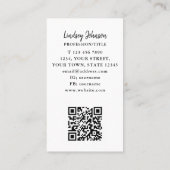 QRコードプロフェッショナル名刺 名刺 (裏面)