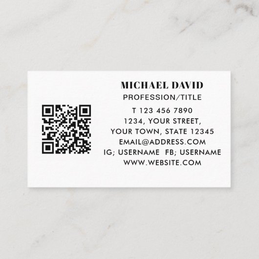 QRコードプロフェッショナル 名刺 (裏面)